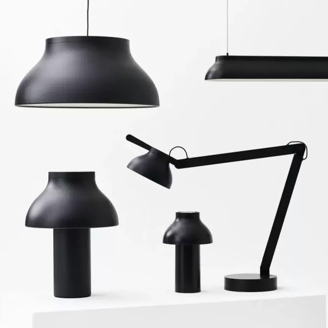 Lampa Wisząca Pc Duża Czarna Hay