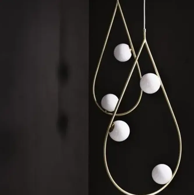 Lampa Wisząca Pearls 65 Mosiądz Pholc