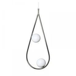 Lampa Wisząca Pearls 65 Stal Niklowana Pholc