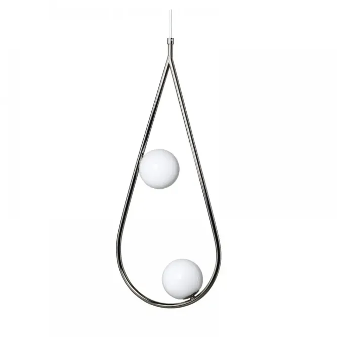 Lampa Wisząca Pearls 65 Stal Niklowana Pholc