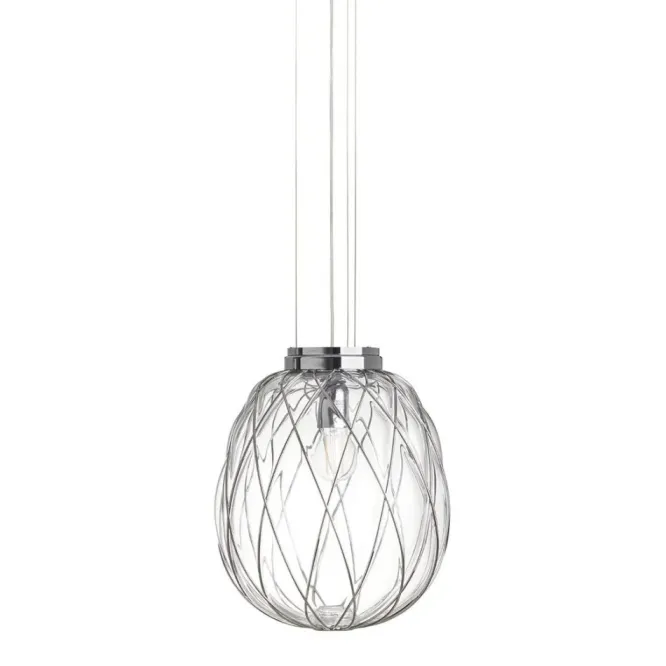 Lampa Wisząca Pinecone 30 Cm Transparentna Fontana Arte