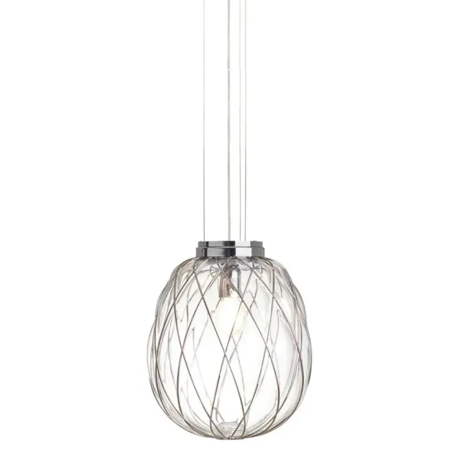 Lampa Wisząca Pinecone 30 Cm Transparentna Fontana Arte