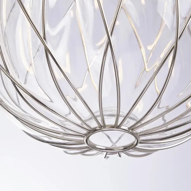 Lampa Wisząca Pinecone 30 Cm Transparentna Fontana Arte