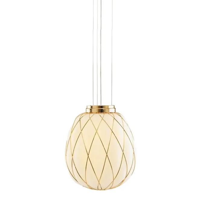 Lampa Wisząca Pinecone 30 Cm Złota Fontana Arte