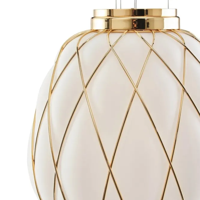 Lampa Wisząca Pinecone 30 Cm Złota Fontana Arte