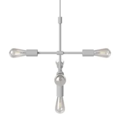 Lampa Wisząca Piper 5 Ramienna Szara Bolia