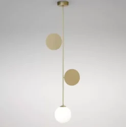 Lampa Wisząca Plates Mosiężna Atelier Areti