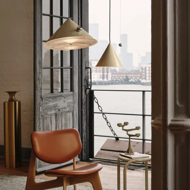 Lampa Wisząca Pose 43 Cm Beżowa Tom Dixon