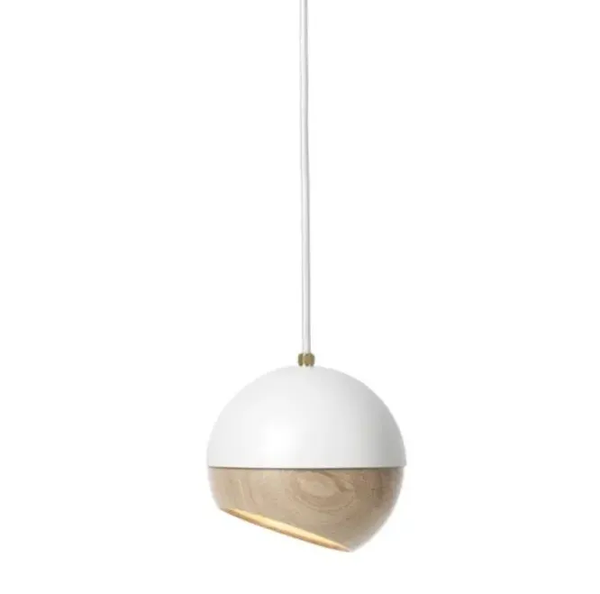 Lampa Wisząca Ray M Biała Mater
