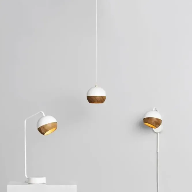 Lampa Wisząca Ray M Biała Mater