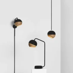 Lampa Wisząca Ray S Czarna Mater