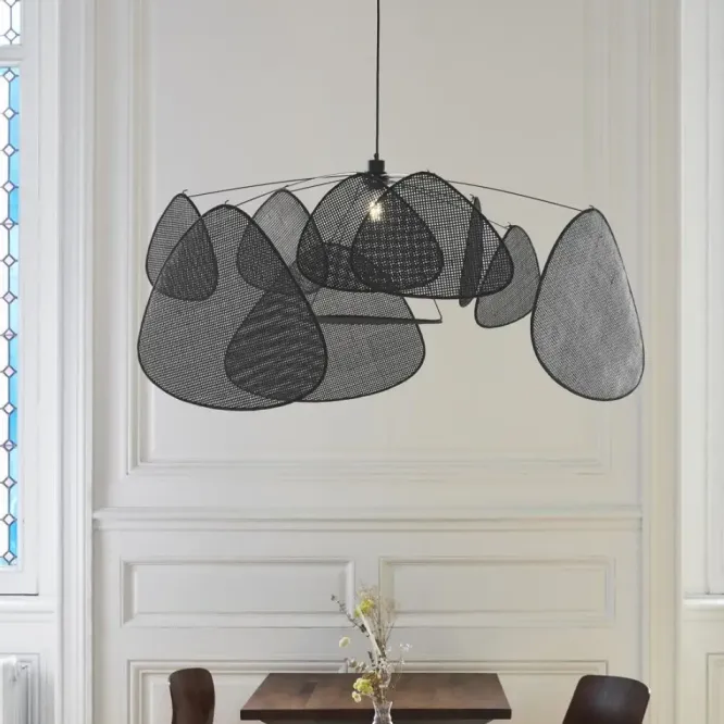 Lampa Wisząca Screen Czarna Xl Market Set