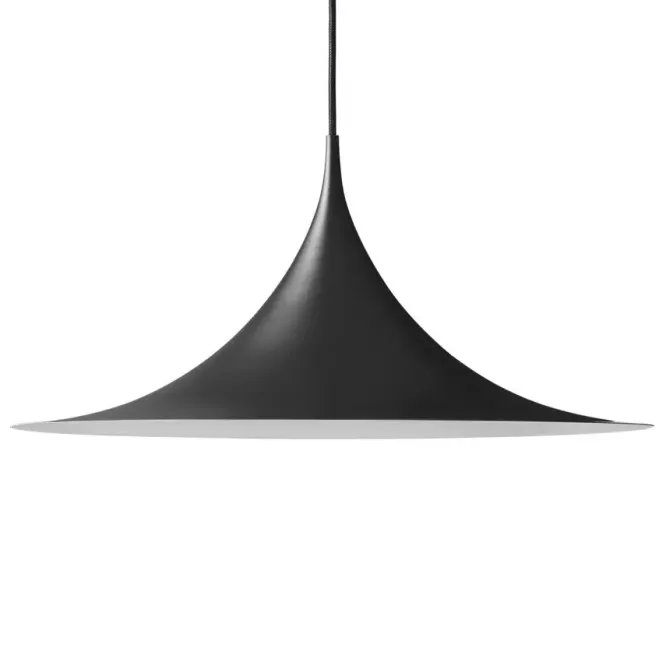 Lampa Wisząca Semi 60 Cm Czarna Matowa Gubi