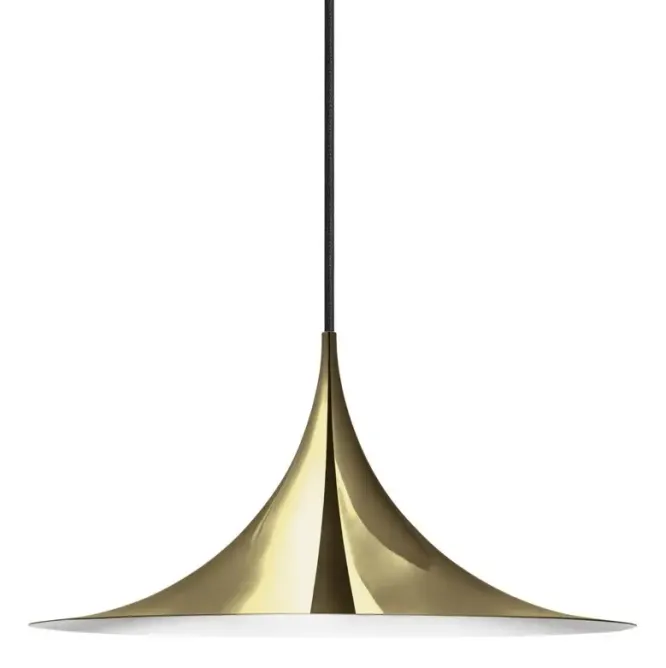 Lampa Wisząca Semi 47 Cm Mosiądz Połysk Gubi