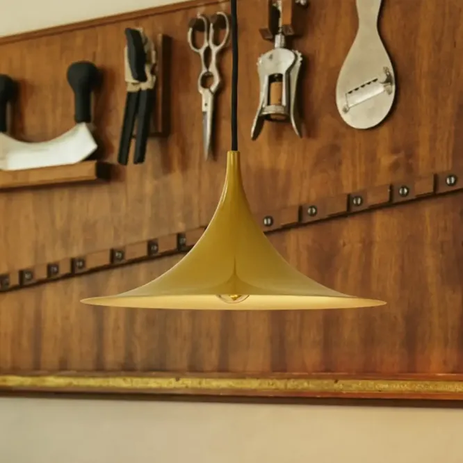 Lampa Wisząca Semi 47 Cm Pomarańczowa Połysk Gubi