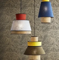 Lampa Wisząca Singapour Mm Anthracite&White Market Set
