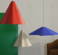Lampa Wisząca Skirt 60 Cm Niebieska Broste Copenhagen