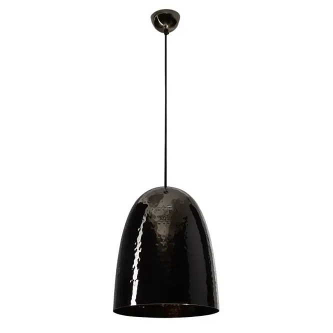Lampa Wisząca Stanley Duża Black Nickel Hammered Btc