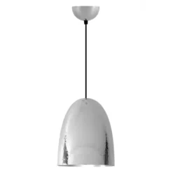 Lampa Wisząca Stanley Duża Hammered Nickel Plated Btc