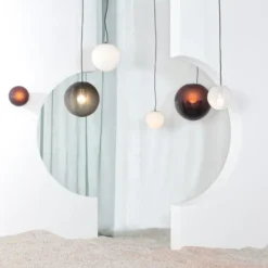 Lampa Wisząca Stellar Big Przydymiona Szara Pulpo