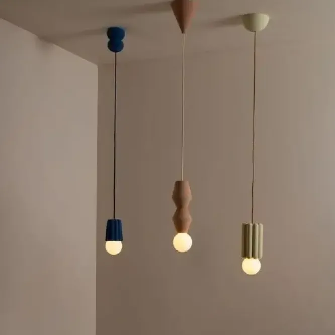 Lampa Wisząca Stucco No.2 Niebieska Schneid