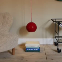 Lampa Wisząca Topan Vp6 Czerwona Andtradition