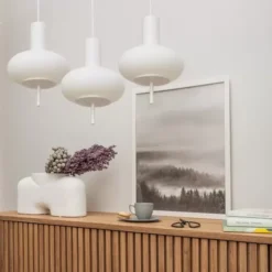 Lampa Wisząca Torni 3L Biała Ummo