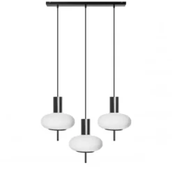 Lampa Wisząca Torni 3L Czarna Ummo