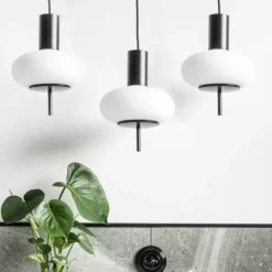 Lampa Wisząca Torni 3L Czarna Ummo