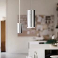 Lampa Wisząca Tube 28 Cm Aluminium Szczotkowane Moebe