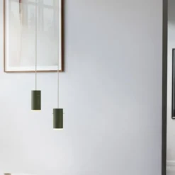 Lampa Wisząca Tube 16 Cm Zielona Moebe