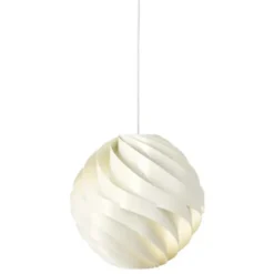 Lampa Wisząca Turbo 36 Cm Alabastrowa Biel Gubi