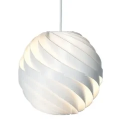 Lampa Wisząca Turbo 36 Cm Biała Matowa Gubi