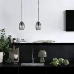 Lampa Wisząca Unika Duża Szara Northern