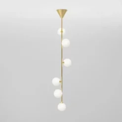 Lampa Wisząca Vertical Globe 071 Mosiężna Atelier Areti