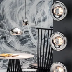 Lampa Wisząca Void Medium Srebrna Tom Dixon