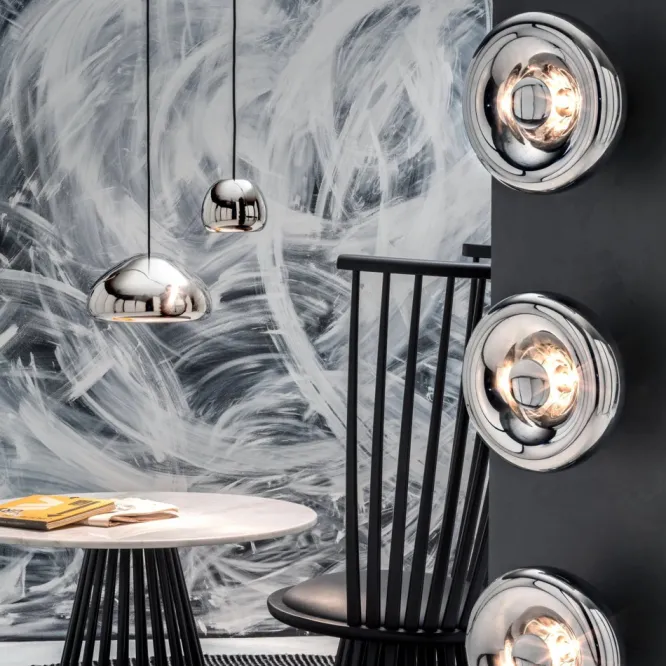Lampa Wisząca Void Medium Srebrna Tom Dixon