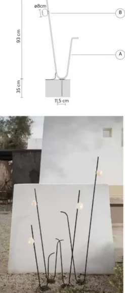 Lampa Zewnętrzna Pois 93 Cm Karman