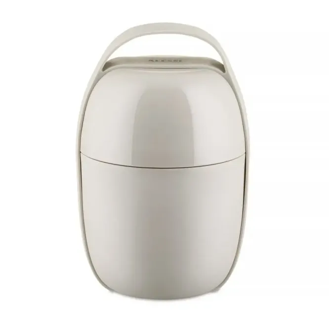 Lunch Box Food A Porter Dwukomorowy Szary Alessi