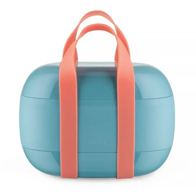 Lunch Box Food A Porter Jasnoniebieski Alessi