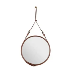 Lustro Ścienne Adnet 45 Cm Brązowe Gubi