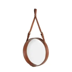 Lustro Ścienne Adnet 45 Cm Brązowe Gubi