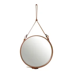 Lustro Ścienne Adnet 58 Cm Brązowe Gubi