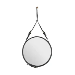 Lustro Ścienne Adnet 45 Cm Czarne Gubi