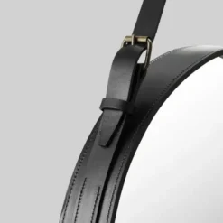 Lustro Ścienne Adnet 45 Cm Czarne Gubi