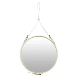 Lustro Ścienne Adnet 58 Cm Kremowe Gubi