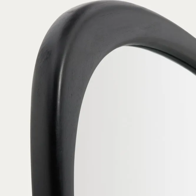 Lustro Ścienne Alura 47 Cm Czarne Kave Home