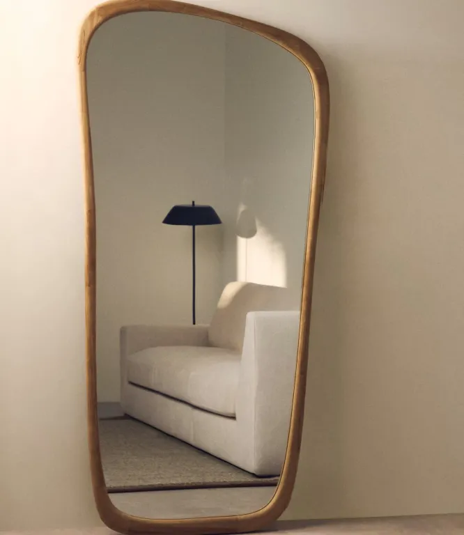 Lustro Ścienne Alura 192 Cm Naturalne Kave Home
