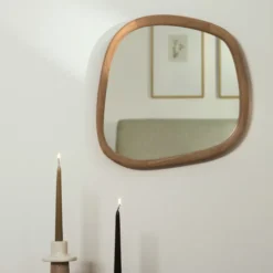 Lustro Ścienne Alura 47 Cm Naturalne Kave Home
