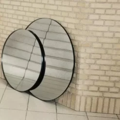 Lustro Ścienne Circum 110 Cm Czarne Aytm